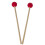 (Red) Yarn Head Medium Hard with Maple Handle Medium Keyboard Marimba Mallets 4