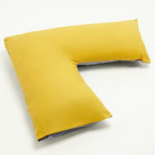 (Mustard/Grey) V Pillow Orthopaedic V Shaped Pillow Extra cushion