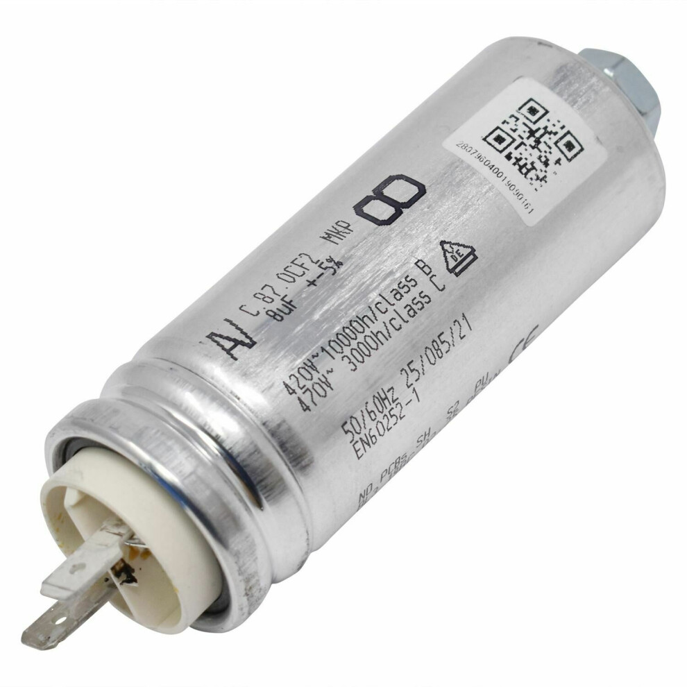 Beko Genuine Tumble Dryer Motor Capacitor Epcos 8Μf Dcu6130s Drcs68