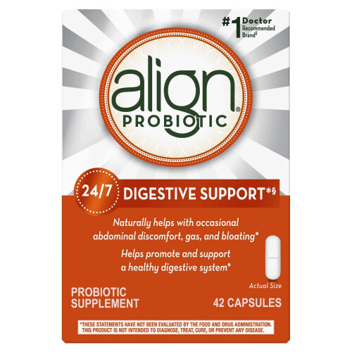 Align Probiotics, Soutien Digestif 24/7, Complément Probiotique, 42 Gélules 1