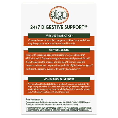 Align Probiotics, Soutien Digestif 24/7, Complément Probiotique, 42 Gélules 2