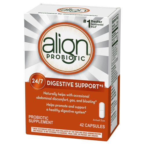 Align Probiotics, Soutien Digestif 24/7, Complément Probiotique, 42 Gélules