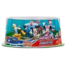 MICKEY MOUSE: MICKEY'S CAR WASH Figurine Set; Minnie mouse, Goofy,