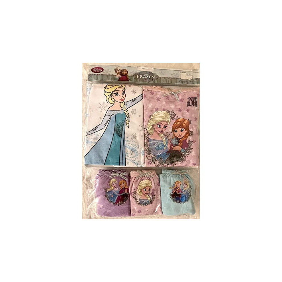 Frozen Elsa Anna Vest and Brief Set for Girls Kids 5/6 years
