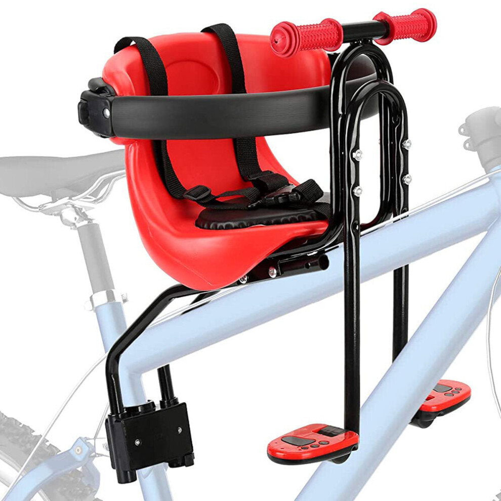 Bike Baby Seat Front Mount with Handrail Safety Locks
