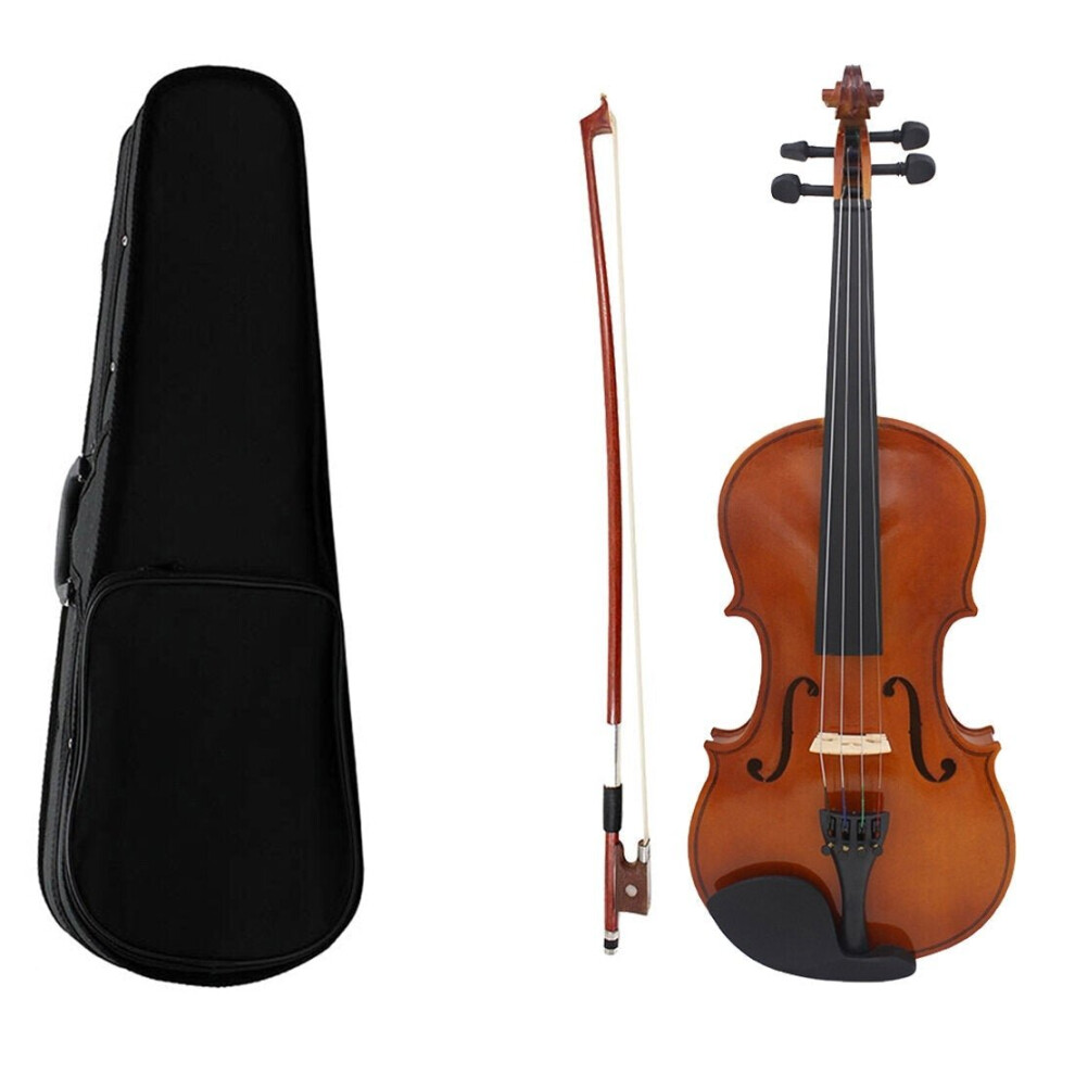 (4-Jan) Multi-size Basswood Acoustic Violin with Case Bow for Violin Beginner