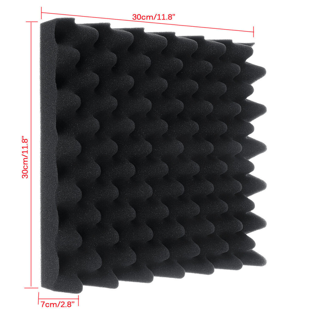 (30*30*7cm) 48PCS Sound-Absorbing Cotton Soundproof Foam Panels Noise Dampening Sponge