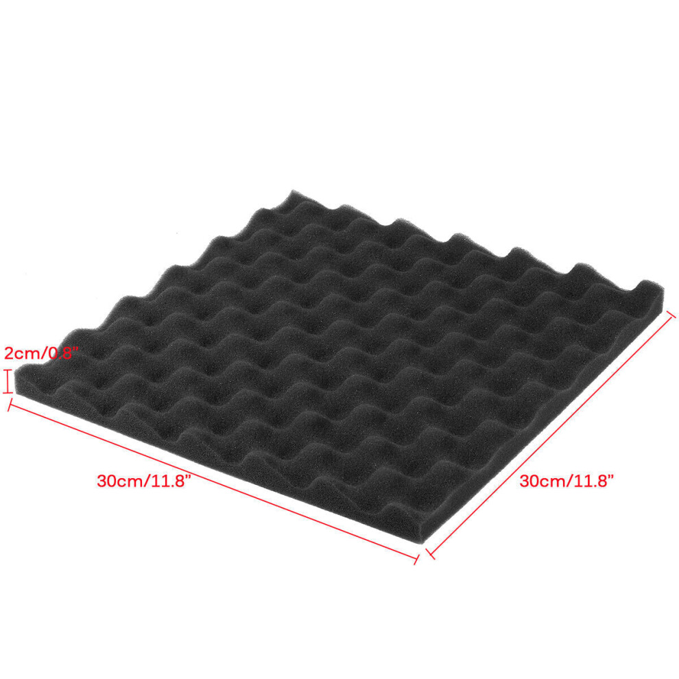 (30*30*2cm) 48PCS Sound-Absorbing Cotton Soundproof Foam Panels Noise Dampening Sponge