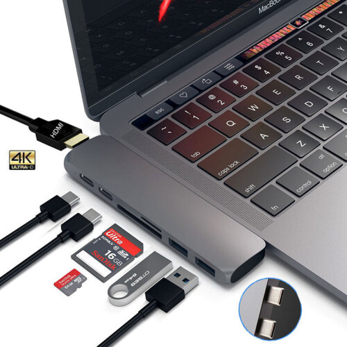 (Grey) 4K Thunderbolt 3.1 USB Type-C Hub To HDMI Adapter for MacBook Pro/Air 1