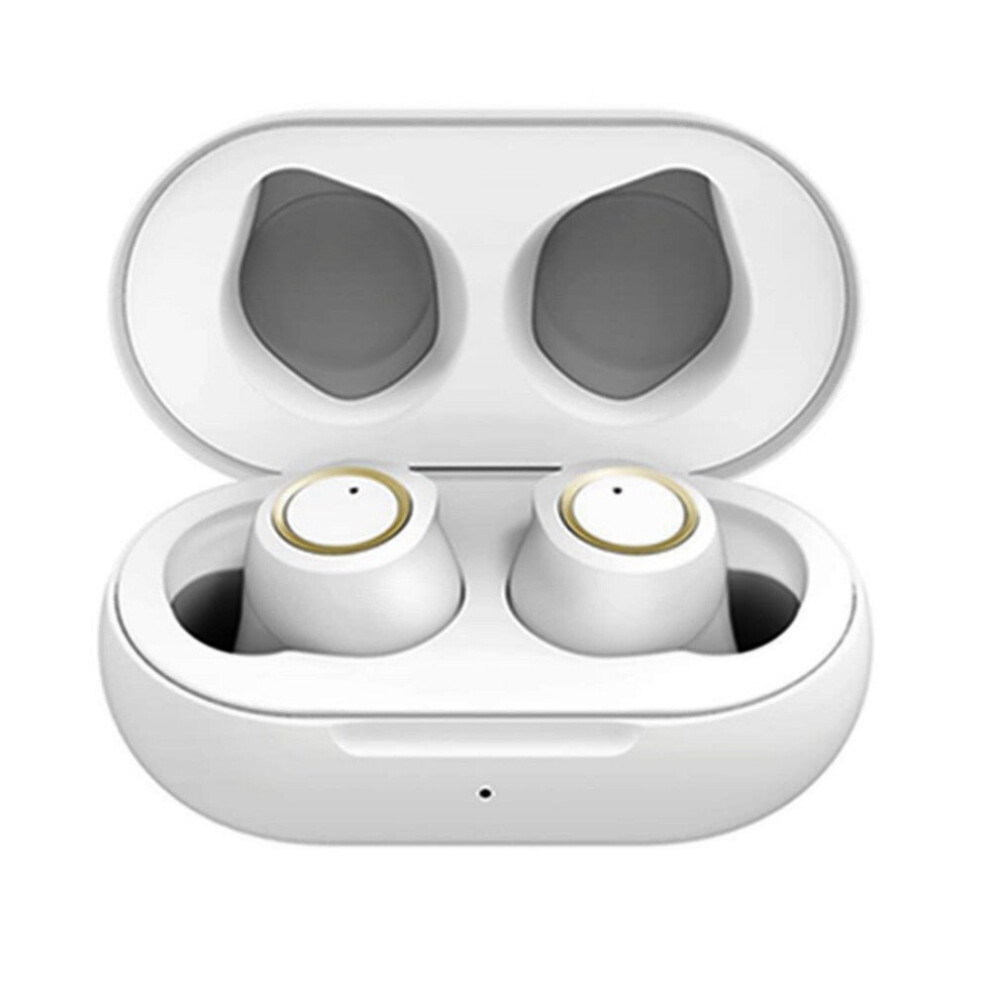 (White) Smart And Portable TWS Stereo Wireless Earphones