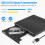 External CD DVD Drive for Laptop, USB 3.0 CD/DVD Player Burner Reader Writer Adapter, for Laptop Desktop PC Windows 11/10/8/7 MacBook Mac Linux OS 4