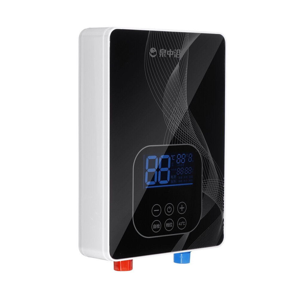 6000W Electric Water Heater Intelligent Constant Temperature Fast Heating Screen Display Touch Button Temperature