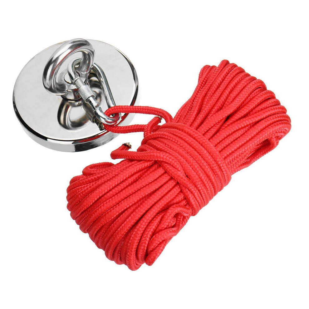 500kg 120mm Neodymium Recovery Magnet with 20M Rope Fishing Sea Treasure Hunting Magnet