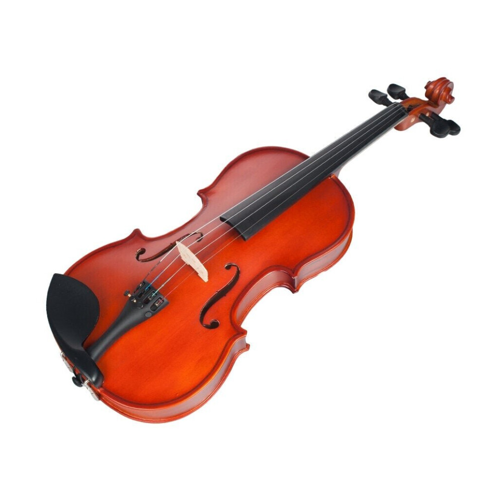 (A) 3/4 Violin High Gloss/Matte Finishing Violin Student Violin W/Case+Bow For Biginner Violin Learner Natural Color Violin