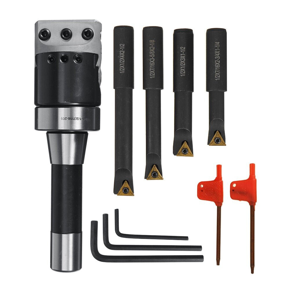 2 Inch Boring Head R8 Shank Holder Boring Head Set Indexable Boring Bars Carbide Boring Head Tool