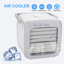 Portable Mini Air Conditioner Cool Cooling Bedroom Cooler USB Fan Rapid Cooling