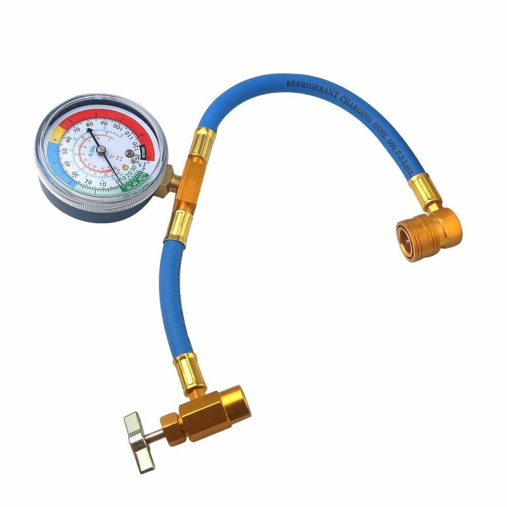 Car Air Conditioning Refrigerant Recharge Kit Ac R134a Hose Gas Gauge 9183850351711
