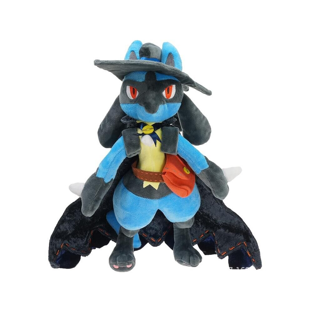 ( A-32Cm) 30Cm Pokemon Lucario Halloween Plush Toy Soft Stuffed Doll Kids Gift Blue