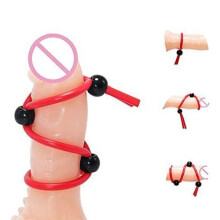 tyufgt6u - Cuerda de perlas rojas flexible para el tiempo de anulacin de anillos de goma para hombres para hombres HAzulerdlr Striling Ngbricr