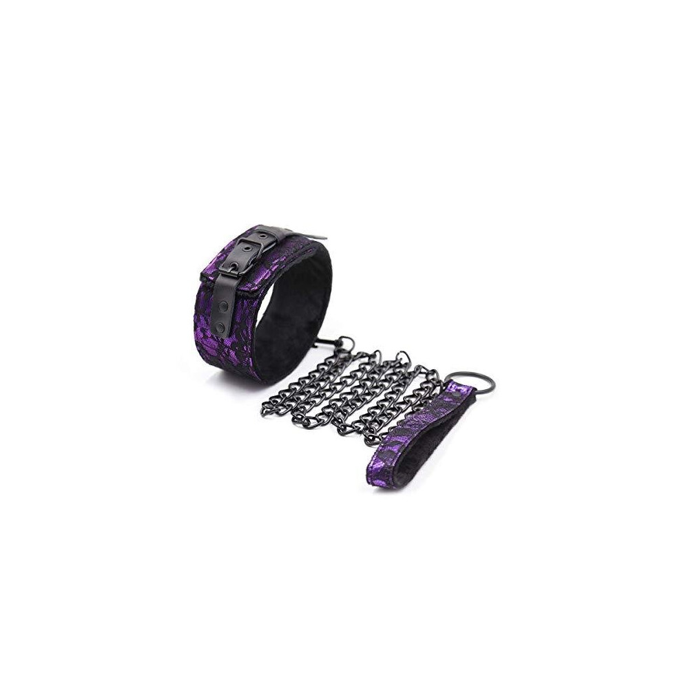 The Room Of Doom Purple Lace Collar And Lead