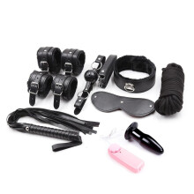 The Room Of Doom's - All Locked Up -Bondage Kit - Black 8 Piece