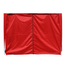 (2x2M- Zipper, Red) Green Bay Gazebo Side Panel with window or zipper, 1 Piece Side Panel Wall Only (Canopy Frame Not Included)