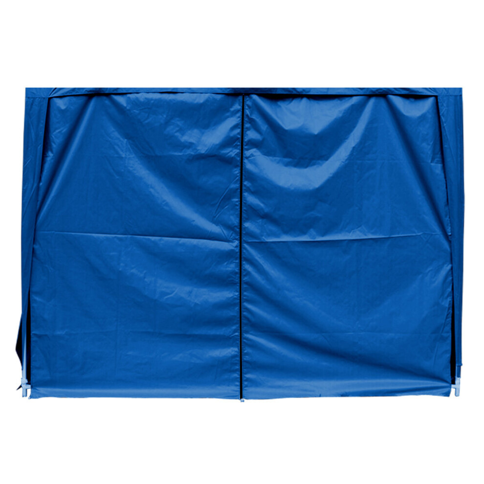 (3x3M- Zipper, Blue) Green Bay Gazebo Side Panel with window or zipper, 1 Piece Side Panel Wall Only (Canopy Frame Not Included)