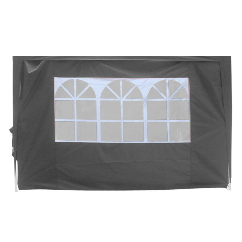 (3x3M- Window, Anthracite) Green Bay Gazebo Side Panel with window or zipper, 1 Piece Side Panel Wall Only (Canopy Frame Not Included)