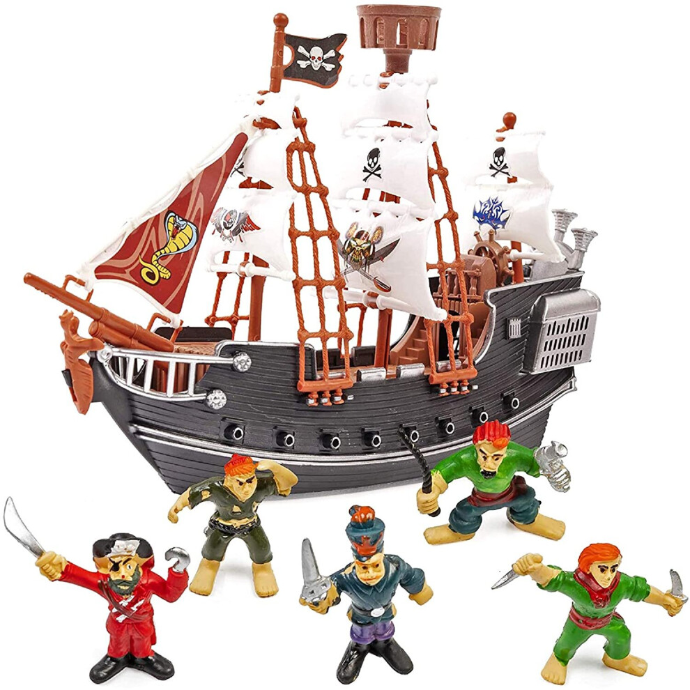 Pirate Ship Set with Pirate Figures