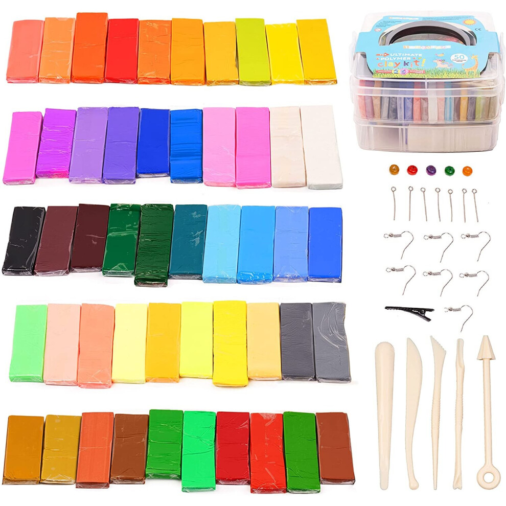 88pcs Clay Modelling Kit with Accessories