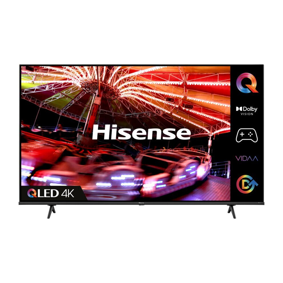 Hisense 55" 4K QLED Smart TV - Black - 55E7HQTUK