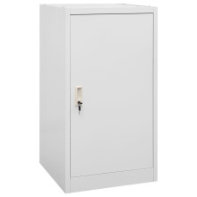 vidaXL Saddle Cabinet Light Grey Steel Storage Tack Locker Harness Cabinet