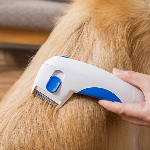 Flea Comb Electric Pet Anti Tick Pest Cat Dog Safe Kills Pet Supply Fleas