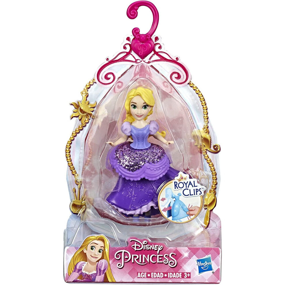 Disney Princess Rapunzel Royal Clips 9cm Fashion Doll Figure