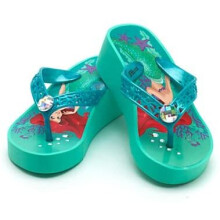 The Little Mermaid Wedge Flip Flops for Kids UK Size 7-8 / EU Size 24