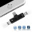 Dual Lightning Splitter Charging & Audio Adapter for iPhones: Black, Silver 1