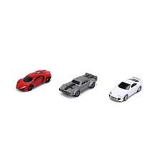 Jada JAN32482 Hollywood Rides-Nano Fast and Furious 3 Car Set Collectible Miniature, Multi, One Size
