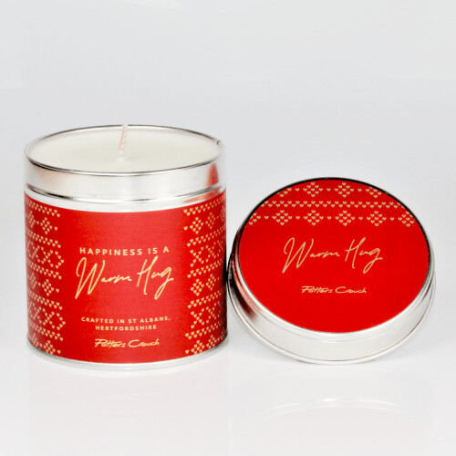 Potters Crouch Sentiments Range Candle in a Tin - Warm Hug