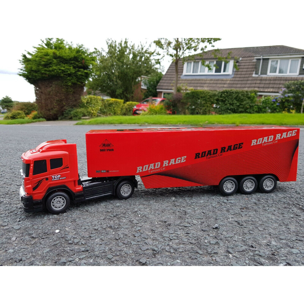 Sammar Gifts Massive European Large Truck Lorry 49Cml Radio Remote Control Car Red