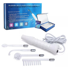 Dispositivo portátil de alta frecuencia varita de electrodos máquina facial removedor de acné masajeador facial