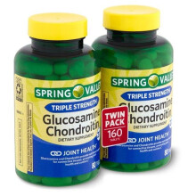 Spring Valley Triple Strength Glucosamine Chondroitin Dietary Supplement Twin Pack, 80 count