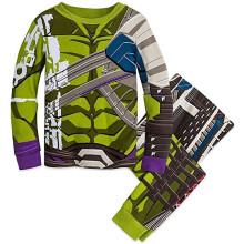 Marvel Hulk Costume PJ PALS Pajamas for Boys - Thor: Ragnarok Green