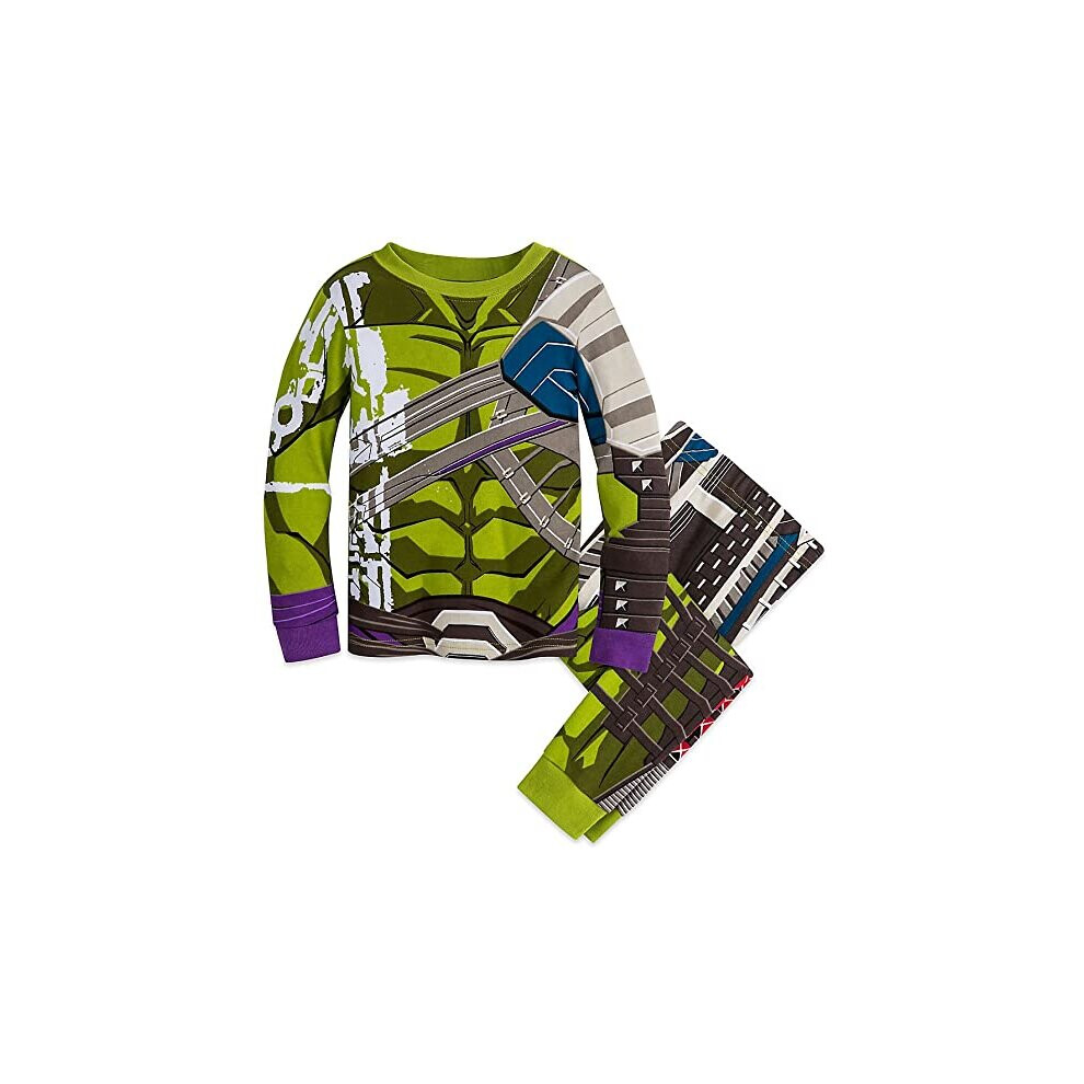 Marvel Hulk Costume PJ PALS Pajamas for Boys - Thor: Ragnarok Green