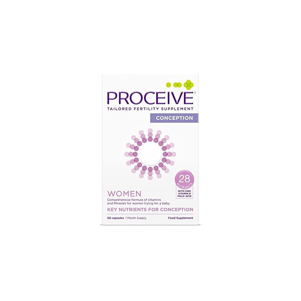Proceive Advanced Fertility Vitamins Supplement For Women 60 Capsules.