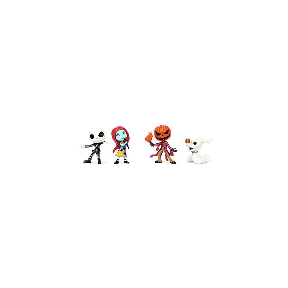 Jada Toys Disney 2.5" The Nightmare Before Christmas 4-Pack Die-Cast Metal Figurine, Toys For Kids And Adults