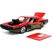 1970 Dodg-e Charger R/T Voodoo Charger Red and Black Bigtime Muscle Series 1/24 Diecast Model Car by Jada 32703