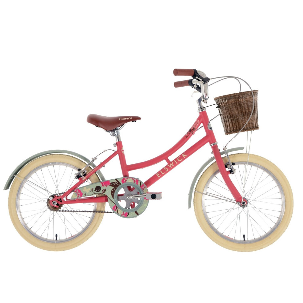 Elswick Harmony 18 Inch Girls Heritage Bike 10 Inch Step Through Frame Single Speed Ages 6-8 Years Colour Red Berry