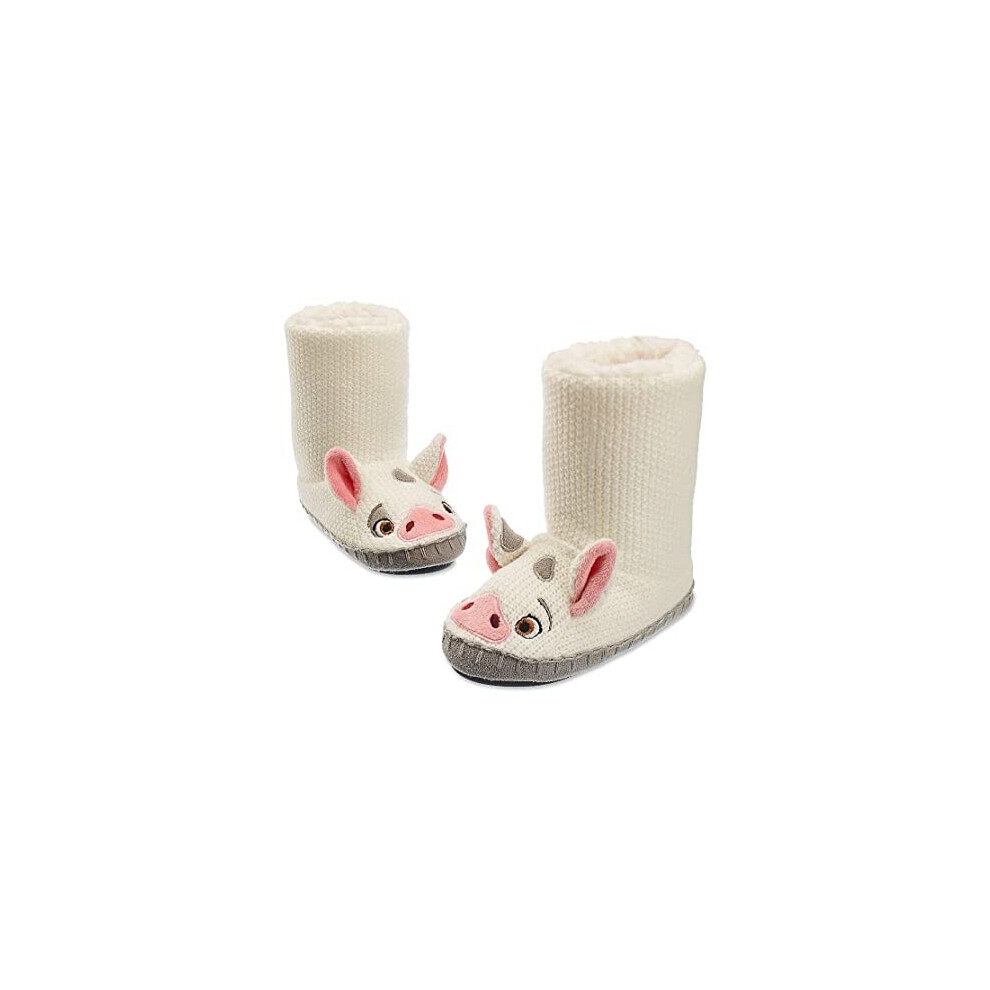 Disney Pua Deluxe Slippers For Kids Moana Pink Pink,Cream
