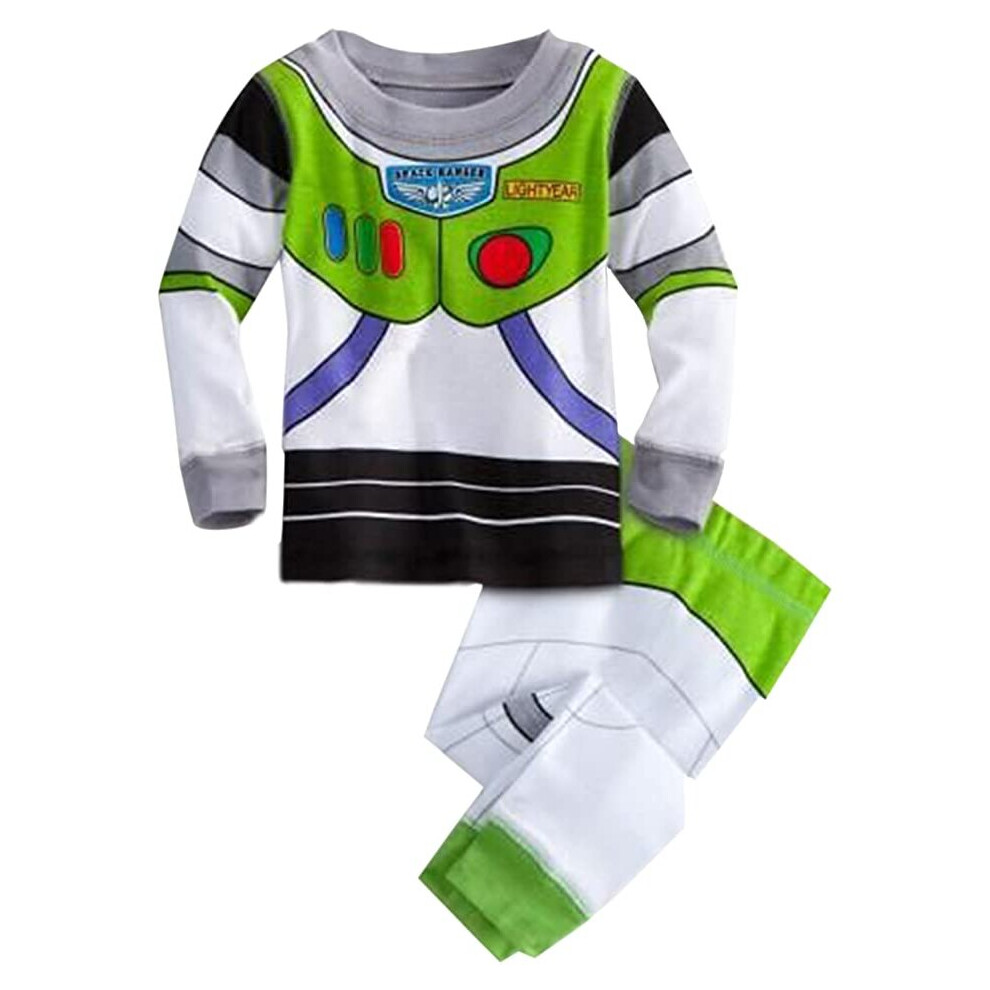 Disney Boys Buzz Lightyear Costume PJ PALS Pajamas Size 7