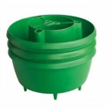(PACK OF 3, GREEN) Garden Red & Green Tomatoes Bean Plant Halos Grow Bag Watering Pot Plant Grow